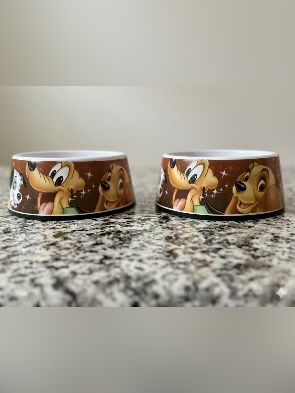 Set of 2 Disney pet bowls